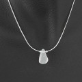 Clear Foxtail Chain Pendant Necklace