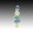 Sea glass and sterling silver whimsical tree pin.