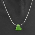 Lime Foxtail Chain Pendant Necklace