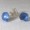 Sterling Silver Posts with Periwinkle Sea Glass
