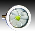 Clear & Lime Sea Glass Purse Holder