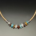 Braided Tan Leather Necklace