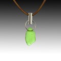 Green Beach Glass Post Pendant
