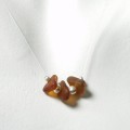 Brown Tri-Glass Illusion Necklace
