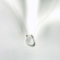 Clear Single Sea Glass "Illusion" with 14k Beads