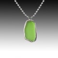 Green bezel wrapped pendant