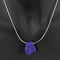 Cobalt Foxtail Chain Pendant Necklace