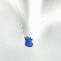 Periwinkle Single-Glass Illusion Necklace
