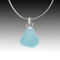 Aqua Post Pendant Necklace