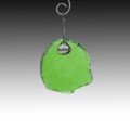 Green Sea Glass "Believe" or "Dream" Silver Ornament