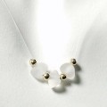Clear Sea Tri-Glass "Illusion" with 14k Beads
