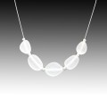 Clear Multi Stone Snake Necklace