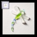 "Dragonfly Days" Sea Glass Framed Art